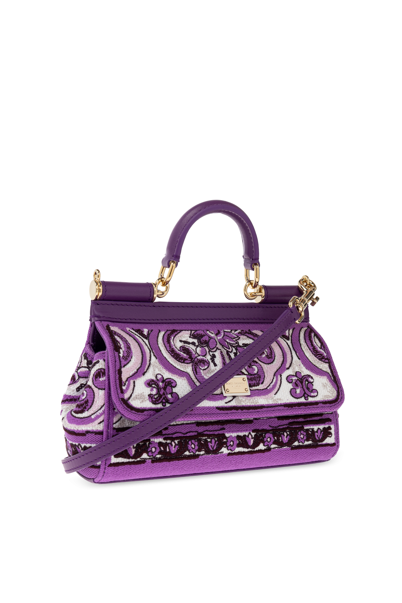 Purple Handbag `Sicily Small` Dolce & Gabbana - Vitkac AS